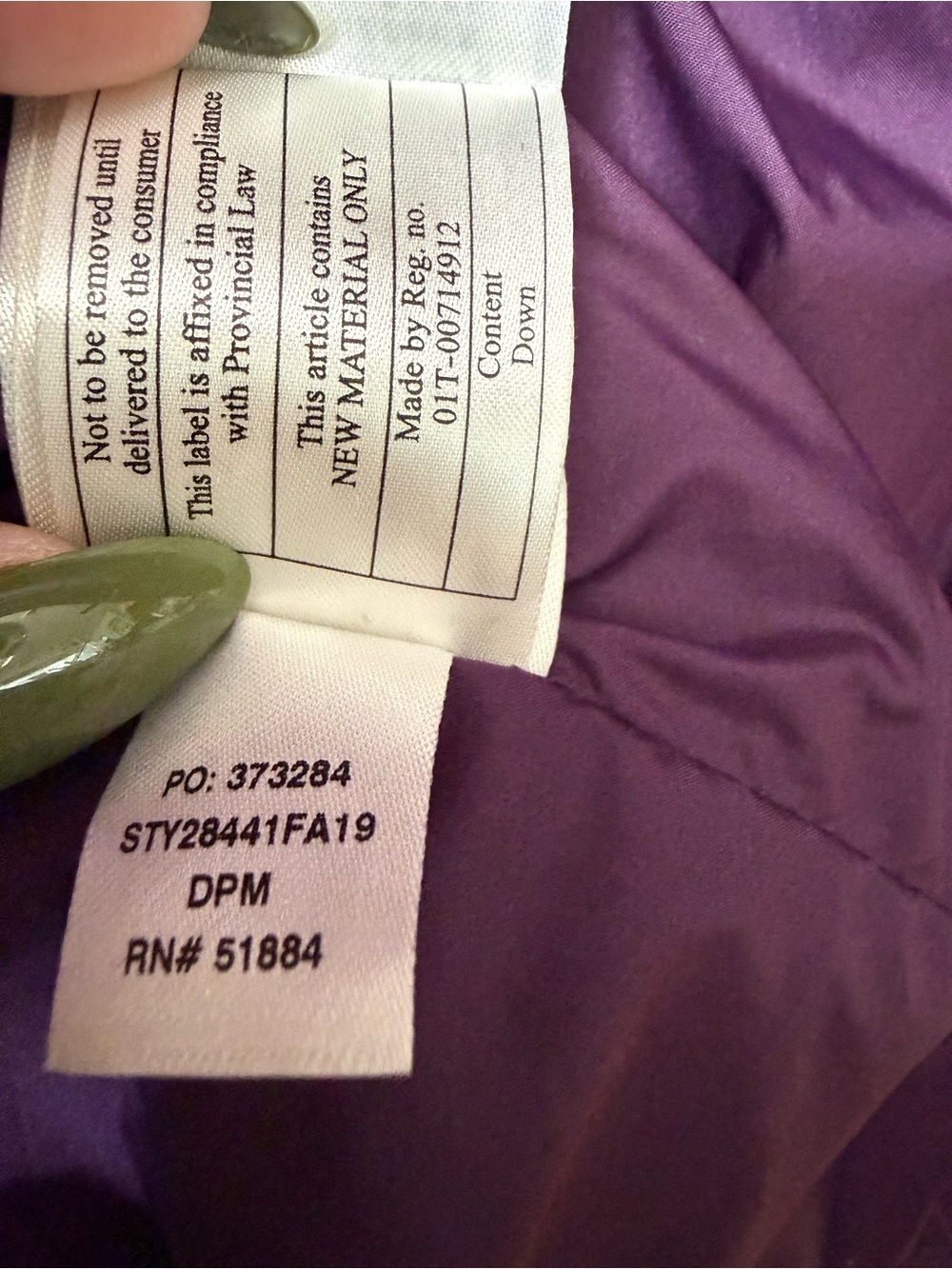 Patagonia Down With It Parka Dark Plum Purple 600 Fill Down Womens Size XS - Picture 13 of 14